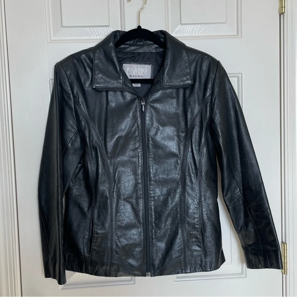 Vintage Wilson’s Black Leather‎ Jacket | M
